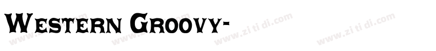 Western Groovy字体转换
